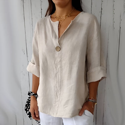 Anita™ | Elegant linneskjorta (50 % rabatt)