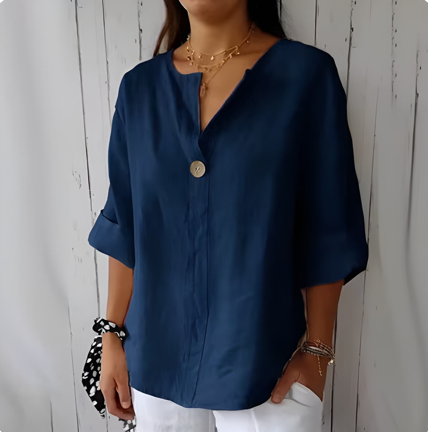 Anita™ | Elegant linneskjorta (50 % rabatt)