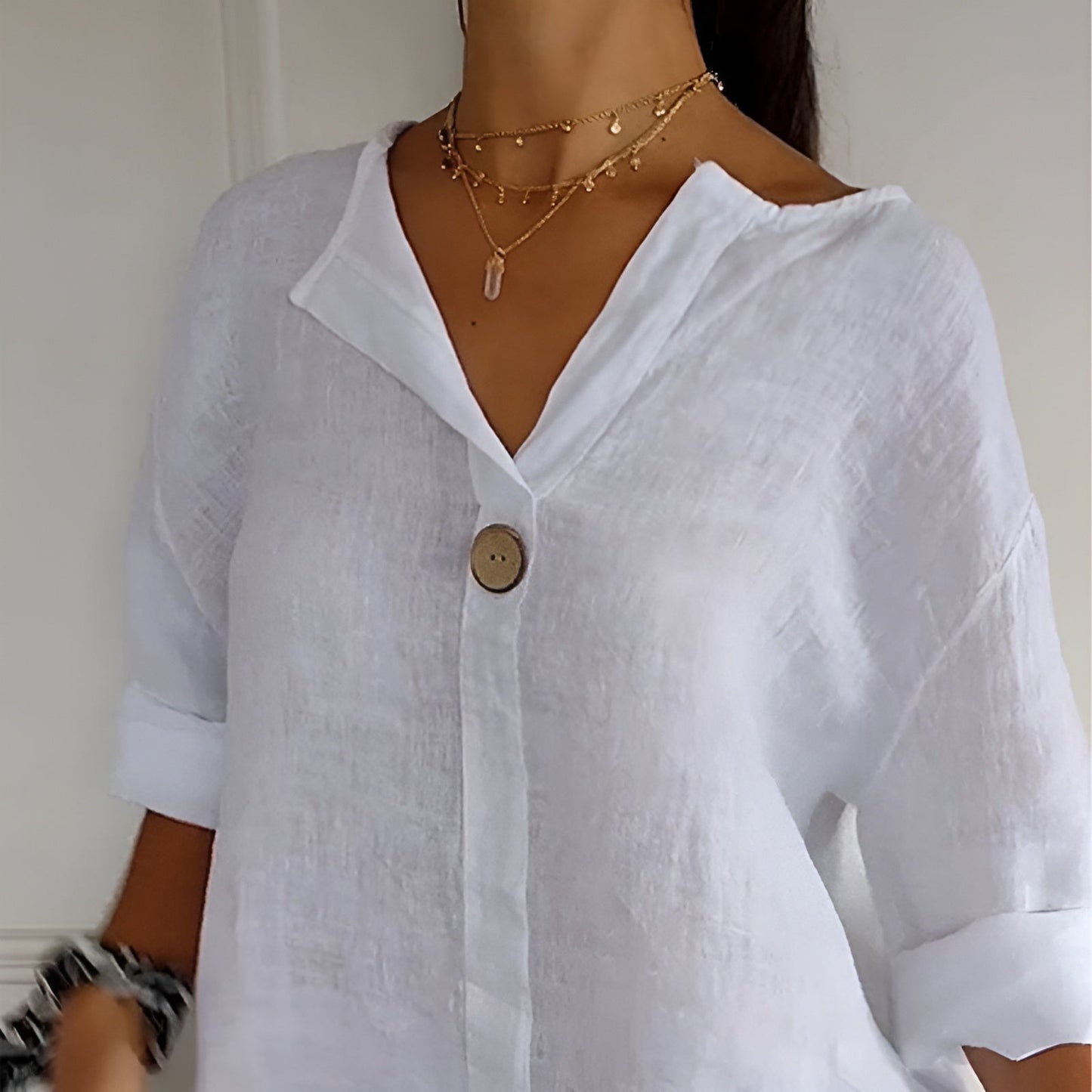 Anita™ | Elegant linneskjorta (50 % rabatt)