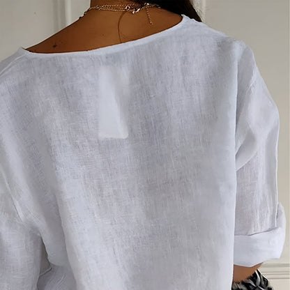 Anita™ | Elegant linneskjorta (50 % rabatt)